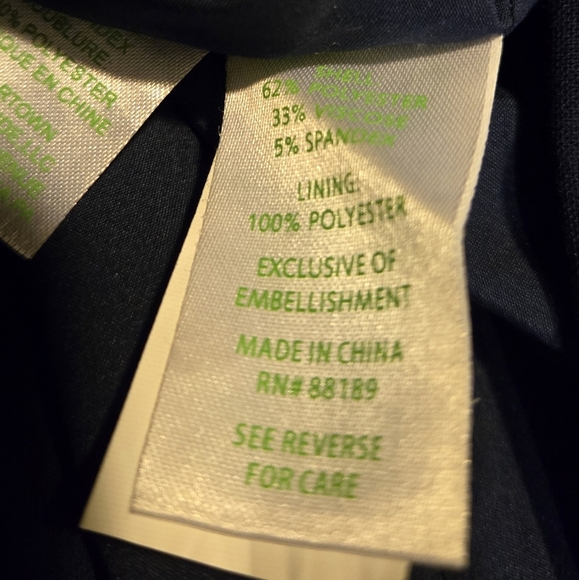 Lilly Pulitzer Navy Blue Largo Shift Beaded Dress Size 6 - Picture 11 of 11